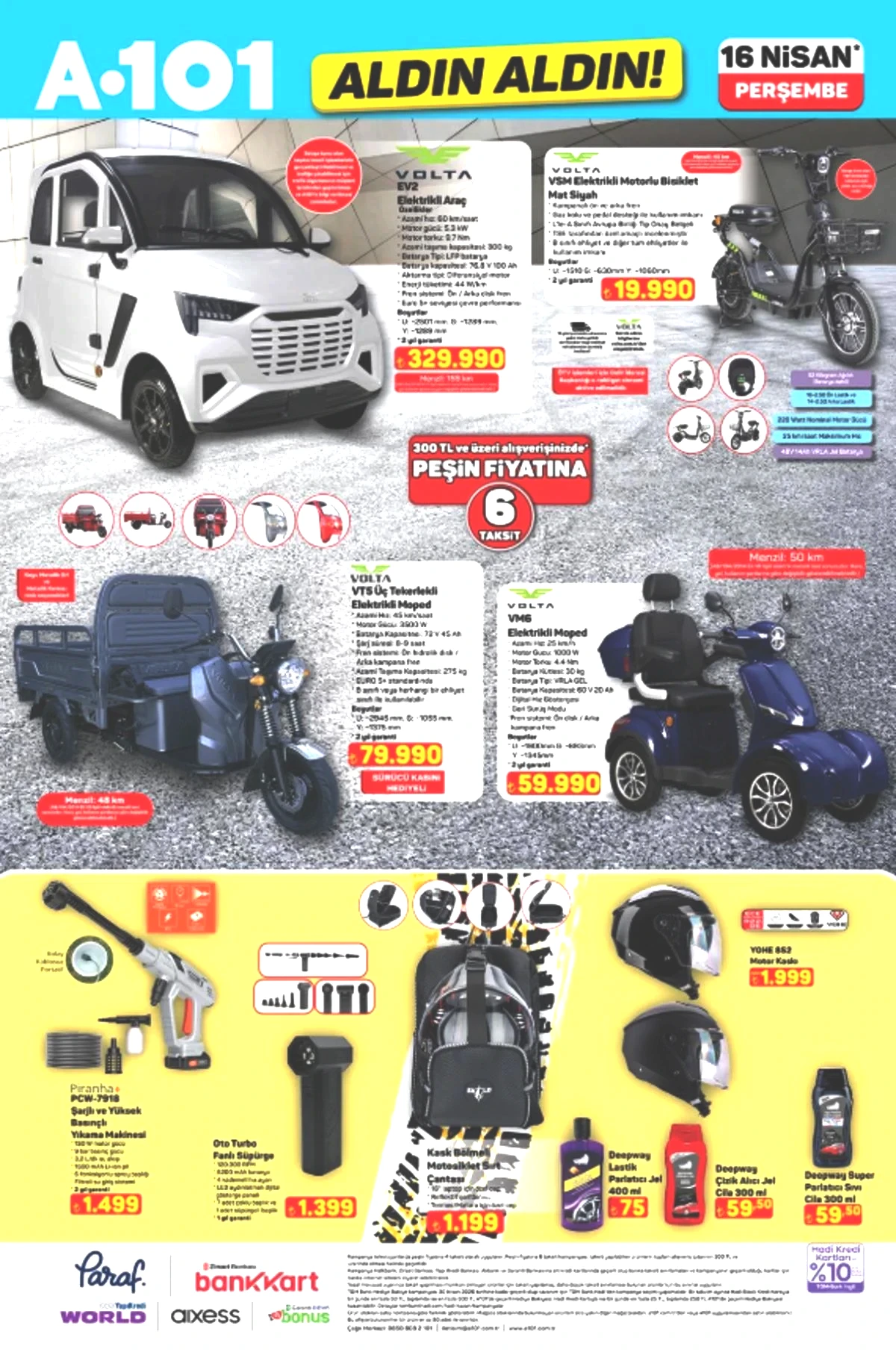 A101 e elektrikli araç geliyor! 16 Nisan 2026 A101 kataloğu 8