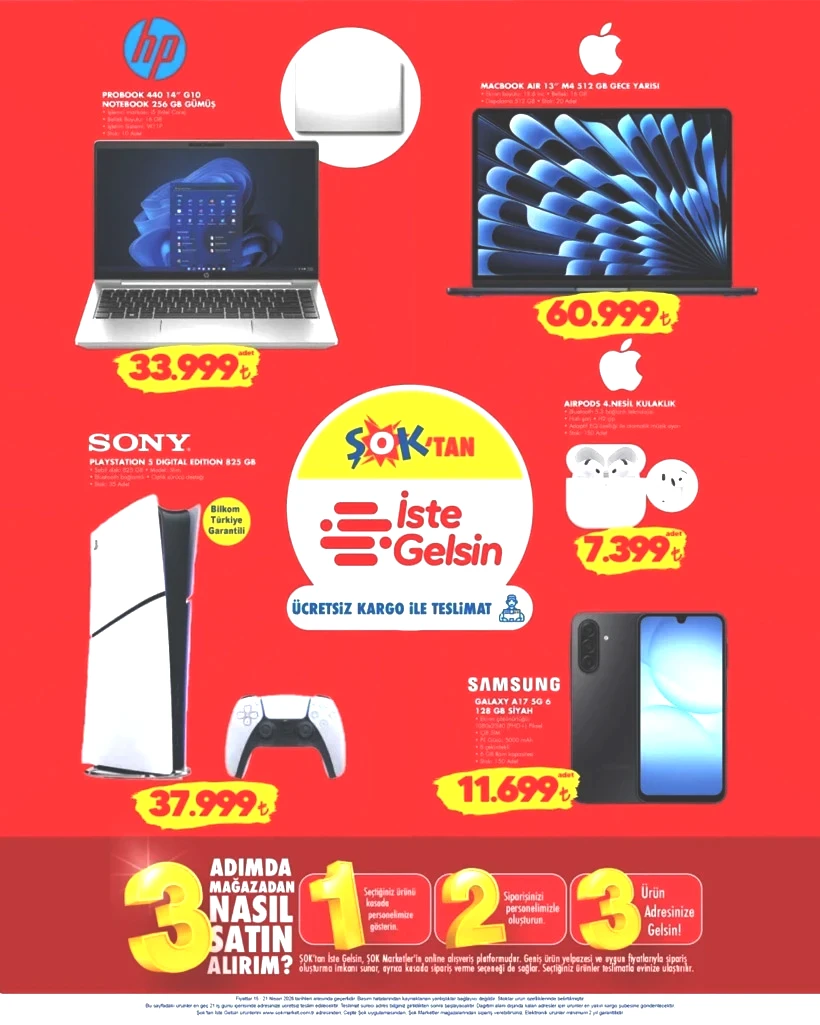 ŞOK Aktüel 15 Nisan Çarşamba Kataloğu 2026 Playstation 5 Geldi - Resim : 1
