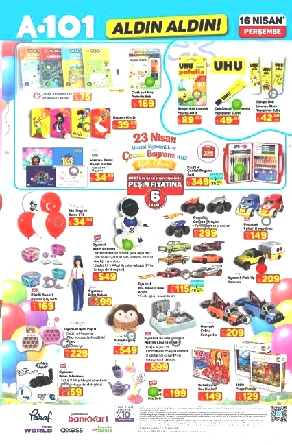YARIN RAFLARDA A101 AKTÜEL 16 NİSAN PERŞEMBE HANGİ ÜRÜNLER İNDİRİMDE A101 Aldın Aldın katalog ürünleri: Elektrikli düdüklü tencere, Akıllı mutfak robotu, Yüksek basınçlı yıkama makinesi, Piyano...