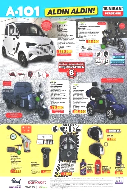 A101 AKTÜEL KATALOG 16 NİSAN PERŞEMBE İNDİRİMLİ ÜRÜNLER