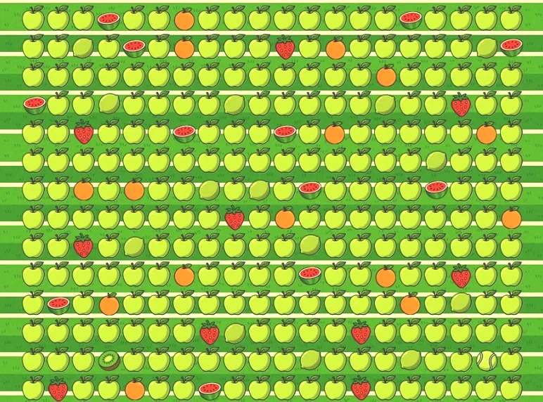 Spor hocaları bile bulamazdı! Resimde saklı tenis topunu yalnızca dahiler 5 saniyede ayırt ediyor - Resim : 1