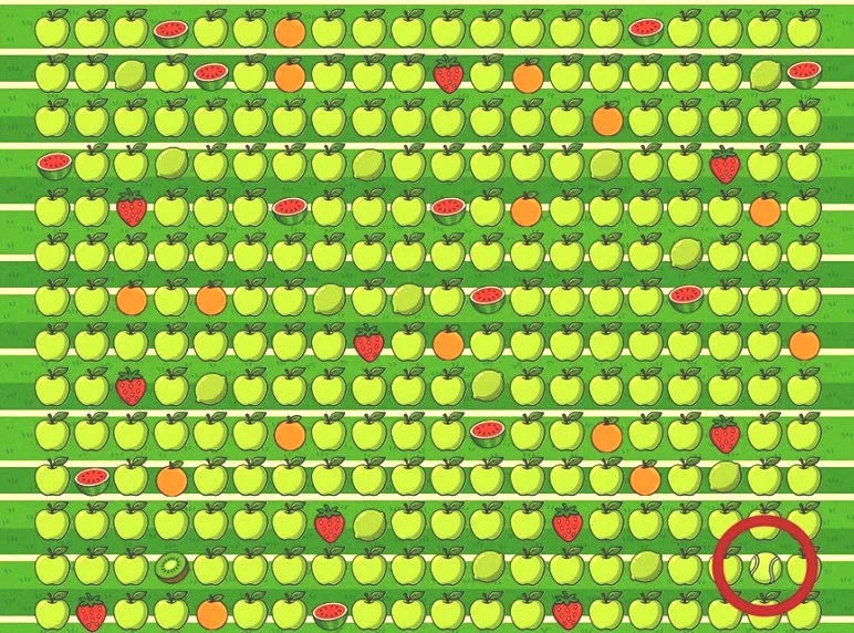 Spor hocaları bile bulamazdı! Resimde saklı tenis topunu yalnızca dahiler 5 saniyede ayırt ediyor - Resim : 5