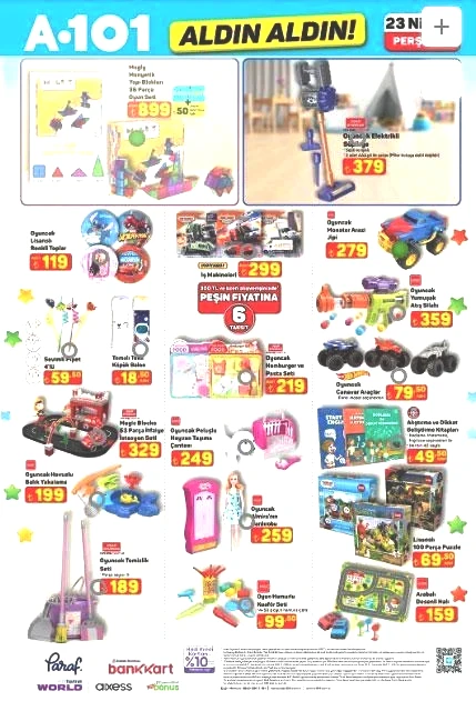 A101 YENİ KATALOG 23 NİSAN ALDIN ALDIN İNDİRİMLERİ A101 YENİ KATALOG ÜRÜNLERİ YAYINLANDI: Cam silme robotu, Gözleme sacı, Bisiklet, Trambolin, Sinek öldürücü, Oyuncu koltuğu...