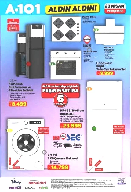 A101 YENİ KATALOG 23 NİSAN ALDIN ALDIN İNDİRİMLERİ A101 YENİ KATALOG ÜRÜNLERİ YAYINLANDI: Cam silme robotu, Gözleme sacı, Bisiklet, Trambolin, Sinek öldürücü, Oyuncu koltuğu...