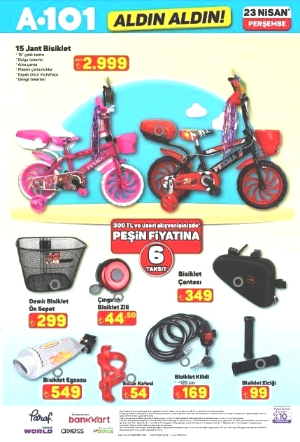 A101 YENİ KATALOG 23 NİSAN ALDIN ALDIN İNDİRİMLERİ A101 YENİ KATALOG ÜRÜNLERİ YAYINLANDI: Cam silme robotu, Gözleme sacı, Bisiklet, Trambolin, Sinek öldürücü, Oyuncu koltuğu...