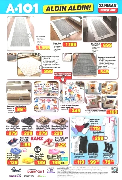 A101 YENİ KATALOG 23 NİSAN ALDIN ALDIN İNDİRİMLERİ A101 YENİ KATALOG ÜRÜNLERİ YAYINLANDI: Cam silme robotu, Gözleme sacı, Bisiklet, Trambolin, Sinek öldürücü, Oyuncu koltuğu...