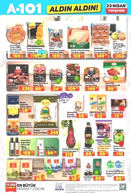23 NİSAN PERŞEMBE A101 AKTÜEL KATALOG ALDIN ALDIN