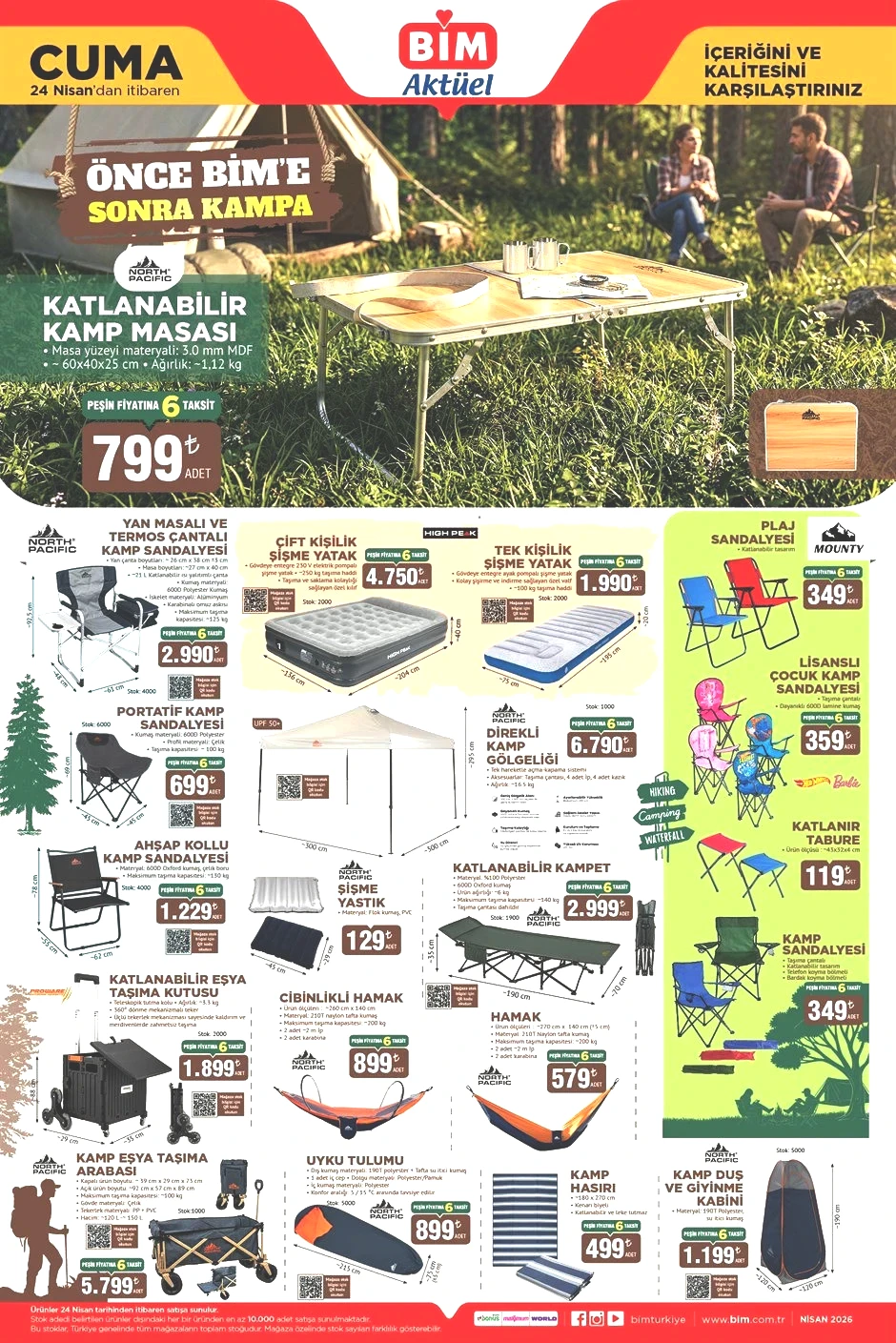 YENİ KATALOG BİM AKTÜEL 21-22-24 NİSAN 2026 BROŞÜRÜ- İNDİRİMLİ ÜRÜNLER KATALOĞU || Bimde gelecek hafta neler var Bim afişi Şişme Çadır, Makaralı Çadır Aydınlatma Getiriyor