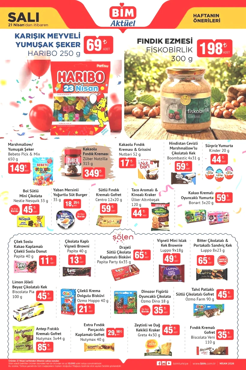 BİM 21-22-24 Nisan 2026 Aktüel Ürünler Kataloğu Klima, Otomatik Çadır, Damacanalı Sebil Geliyor - Resim : 2