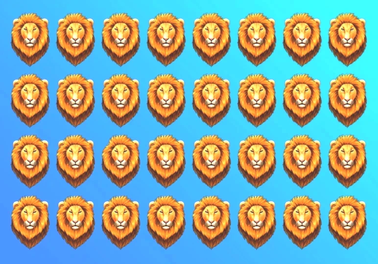 Gerçek bir dahi için saniyeler bile sürmüyor! Resimdeki farklı aslanı 6 saniyede bulmak için 130 IQ gerekiyor - Resim : 1