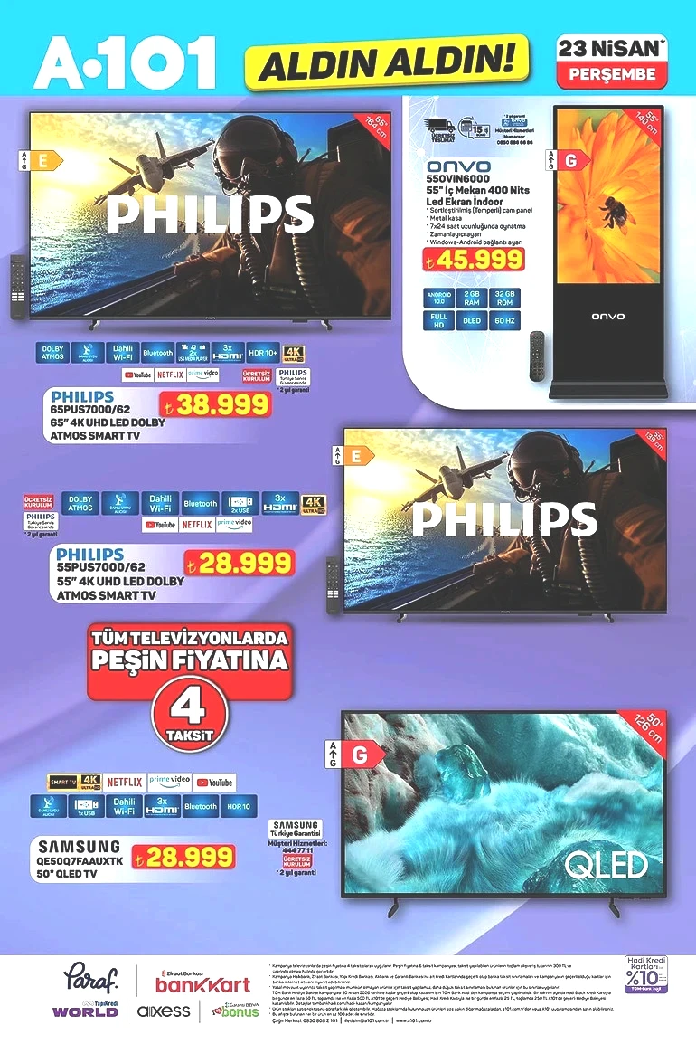 A101 Aldın Aldın Fırsat Kataloğunu Yayınlandı: İşte A101 Aldın Aldın 23 Nisan 2026 İndirim Kataloğu resim: 0