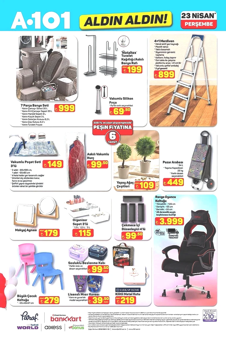 A101 Aldın Aldın Fırsat Kataloğunu Yayınlandı: İşte A101 Aldın Aldın 23 Nisan 2026 İndirim Kataloğu resim: 5