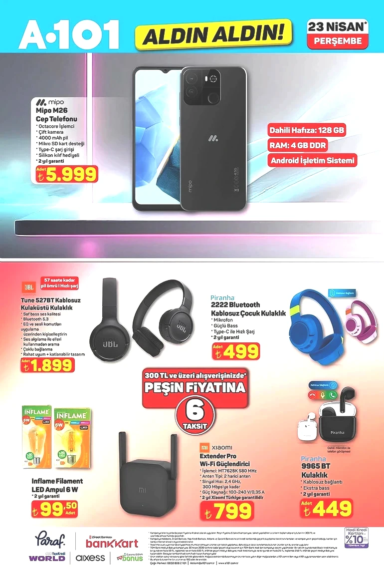A101 Aldın Aldın Fırsat Kataloğunu Yayınlandı: İşte A101 Aldın Aldın 23 Nisan 2026 İndirim Kataloğu resim: 1